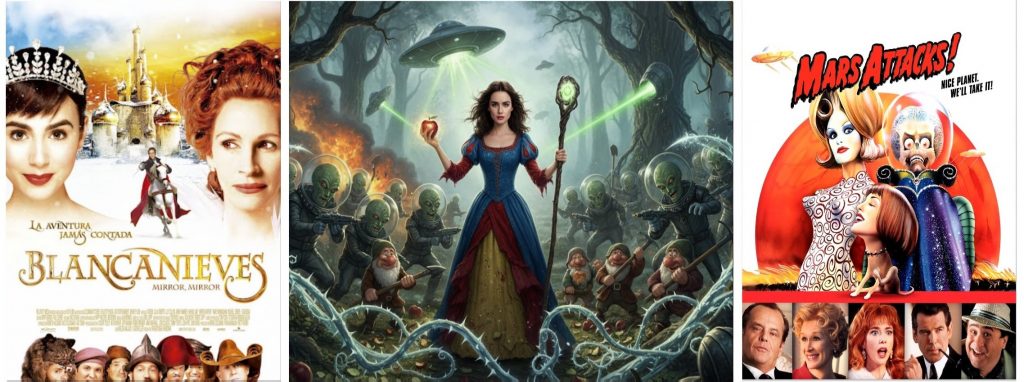 Blanche Neige Lily Collins Versus Mars Attacks