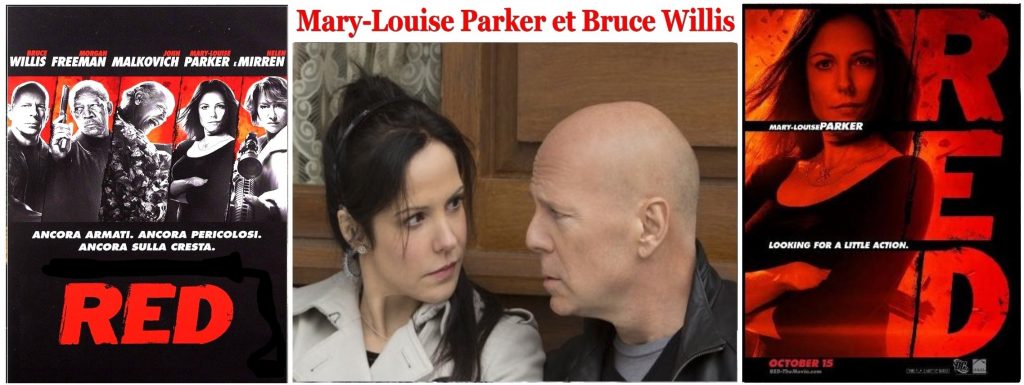 Louise Parker et Bruce Willis dans Red de Robert Schwentke en 2010 Couple Myth