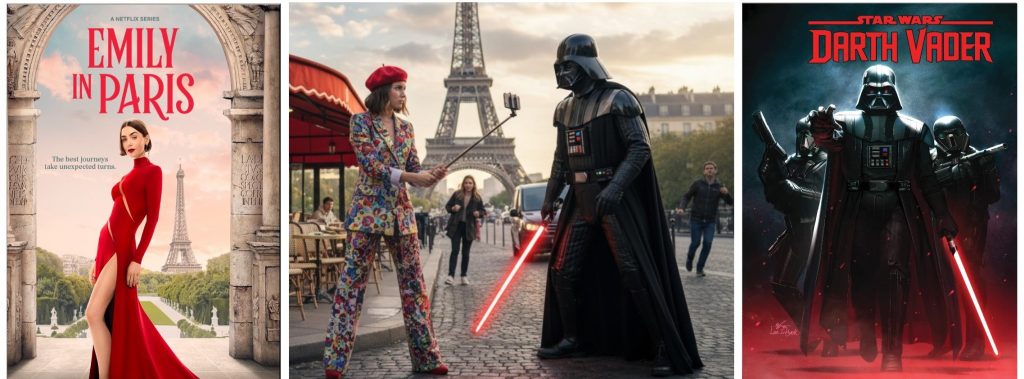 Emily In Paris Lily Collins VersusDark Vador