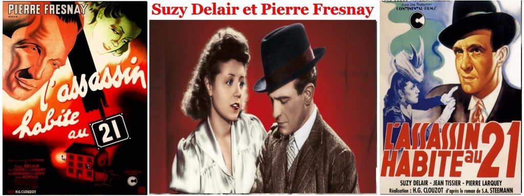 News 27 Suzy Delair et Pierre Fresnay dans Lassassin habite au 21 dHenri Georges Clouzot en 1942 Couple Myth